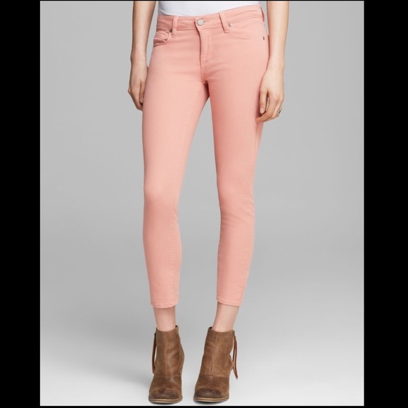 Paige | Verdugo Crop Skinny Jeans Ballet Pink 32 - Picture 2 of 8